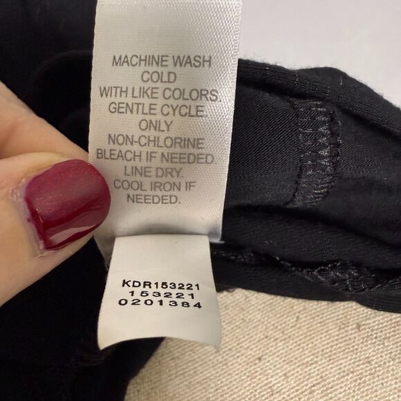 J. Jill Halter Neck Sleeveless Maxi Dress Size L Black 2 Pockets 2 Side Slits - Picture 11 of 12